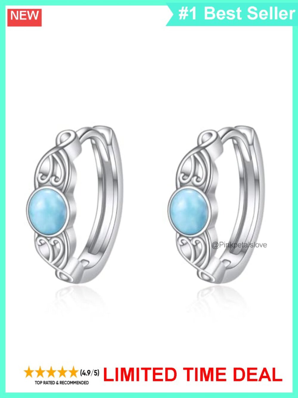 Celtic Knot Hoop Earrings 925 Sterling Silver Hypoallergenic 15mm